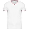 Camiseta de punto piqué de hombre Blanco XL