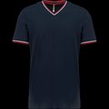 Camiseta de punto piqué de hombre Navy / Red / White S