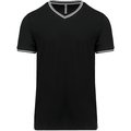 Camiseta de punto piqué de hombre Negro XXL