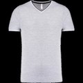 Camiseta de punto piqué de hombre Oxford Grey / Navy / White XL