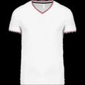 Camiseta de punto piqué de hombre White / Navy / Red 3XL