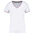 Camiseta de punto piqué mujer Blanco S