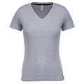 Camiseta de punto piqué mujer Gris L