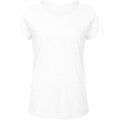 Camiseta  sencilla para mujer de algodón orgánico Blanco L