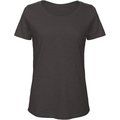 Camiseta  sencilla para mujer de algodón orgánico Chic Black M