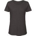 Camiseta  sencilla para mujer de algodón orgánico Negro M