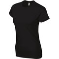 Camiseta sutil mujer algodón Negro S