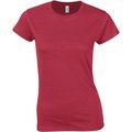 Camiseta sutil mujer algodón Rojo M