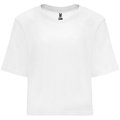 Camiseta de Talle Corto para Mujer Blanco L