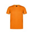 Camiseta técnica adulto de varios colores con diseño en espalda y mangas transpirable Naranja Fluor M