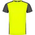 Camiseta técnica con cuello redondo y manga corta AMARILLO FLUOR/NEGRO VIGORE 4