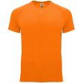 Camiseta técnica manga corta cuello redondo NARANJA FLUOR 12