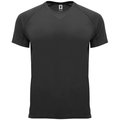 Camiseta técnica manga corta cuello redondo Negro 4