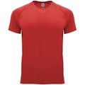 Camiseta técnica manga corta cuello redondo Rojo 3XL