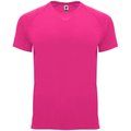 Camiseta técnica manga corta cuello redondo ROSA FLUOR 3XL