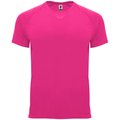 Camiseta técnica manga corta cuello redondo ROSA FLUOR L