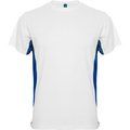 Camiseta técnica de manga corta transpirable BLANCO/ROYAL 2XL