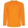 Camiseta técnica manga larga ranglán NARANJA FLUOR 4