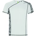 Camiseta Técnica Manga Ranglán Paneles Estampados PRINT RUN BLANCO XL