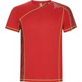 Camiseta Técnica Manga Ranglán Paneles Estampados PRINT RUN ROJO 2XL