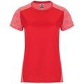 Camiseta Técnica Mujer Doble Tejido Bicolor ROJO/ROJO VIGORE XL