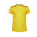 Camiseta técnica niño/niña variedad de colores con diseño en espalda y mangas Amarillo 6-8