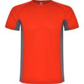 Camiseta técnica de poliéster ROJO/PLOMO OSCURO 12