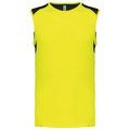 Camiseta tirantes deportiva bicolor Amarillo XL