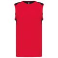 Camiseta tirantes deportiva bicolor Rojo 3XL