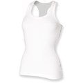 Camiseta tirantes mujer algodón White S