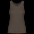 Camiseta de tirantes mujer Khaki L