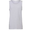 Camiseta tirantes unisex algodón Blanco L