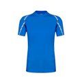 Camiseta Transpirable con Tiras Reflectantes Azul M