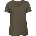 Camiseta ultrasuave cuello de pico Khaki XS