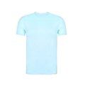 Camiseta Unisex adulto algodón orgánico Azul Pastel L