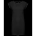 Camiseta vestido mujer algodón Negro L/XL