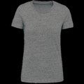 Camiseta vintage mujer algodón Slub Grey Heather M