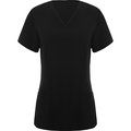 Casaca manga corta escote pico Negro 3XL