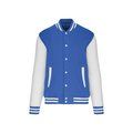 Cazadora béisbol unisex Light Royal Blue / White XS