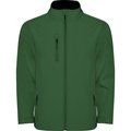 Cazadora Softshell con cremallera invertida VERDE BOTELLA 2XL