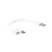 Cable USB personalizado a tipo-c y dual micro usb/lightning Bla