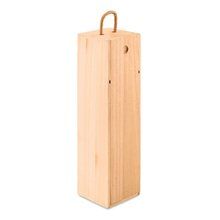 Caja para 1 botella de vino en madera de paulownia Marrón