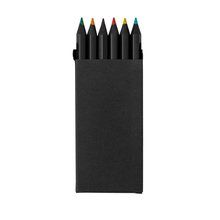 Caja de lápices de madera negra Neg