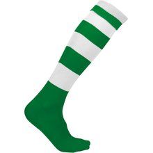 Calcetines altos a rayas unisex Verde 39/42 EU