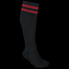 Calcetines deportivos altos Black / Sporty Red 27/30 EU