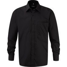 Camisa de algodón puro hombre Negro 3XL