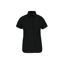 Camisa cómoda manga corta mujer Negro XS