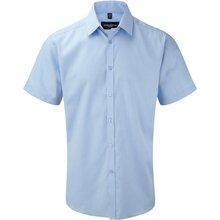 Camisa Corte ajustado manga corta hombre Light Blue S