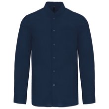 Camisa cuello mao hombre Azul XXL