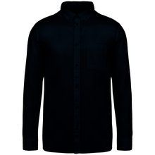 Camisa fibra ecológica hombre Washed Dark Navy S